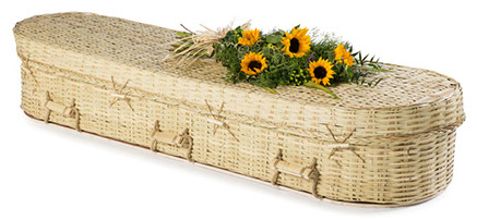 bamboo eco round coffin